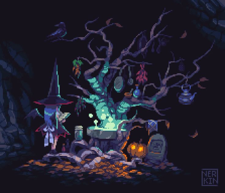 night garden game art